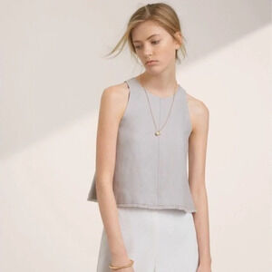 Wilfred Octave Blouse Cropped Linen/Lin Blend Sleeveless Blouse
